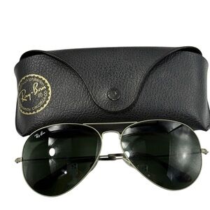 Ray Ban RB 3025 large metal classic aviator sunglasses 62 14 140 9191/31